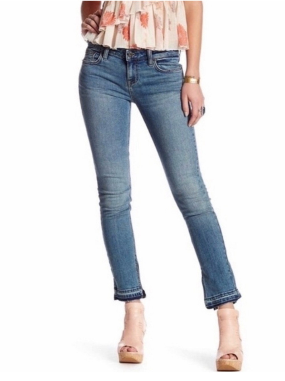 Free People Y2K, Millennial Inspired Jeans with Slit.